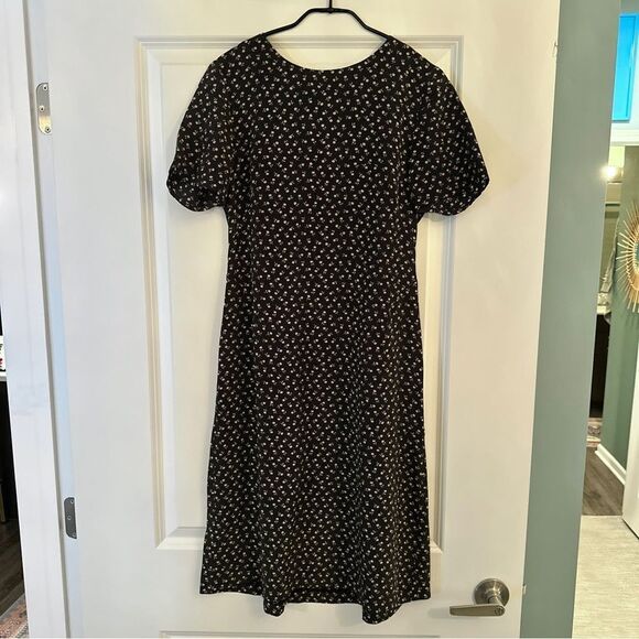 Laura Ashley Vintage Silk Floral Dress - Picture 11 of 12